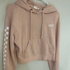 Pink Cropped Vans Hoodie!